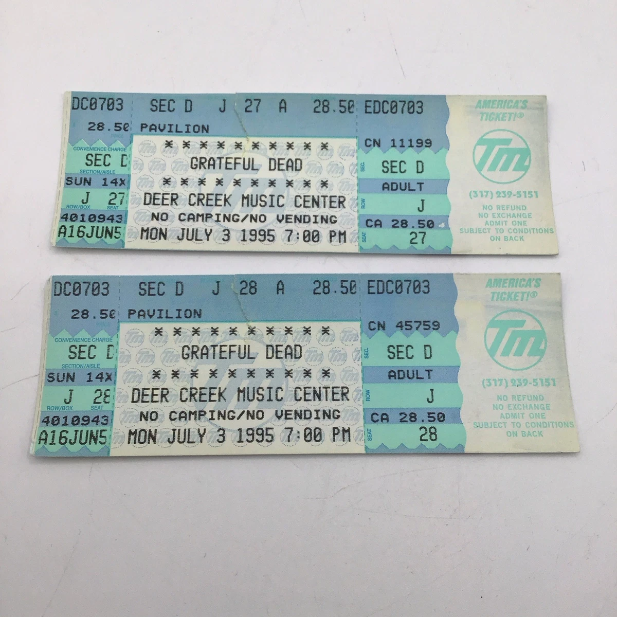 Grateful Dead Concert Tickets for sale | eBay