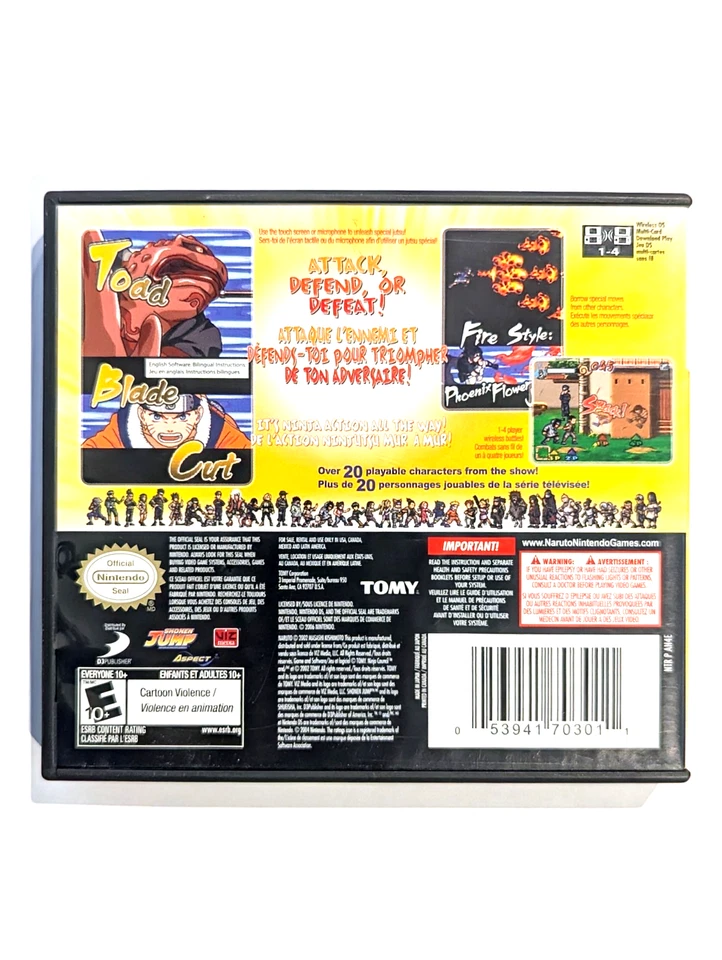 Shonen Jump Naruto Ninja Council 3 Nintendo DS UTSC USA Complete with Manual NDS - Image 2 of 4