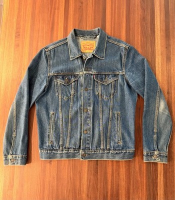 Levi's 72334 Trucker Jacket Men's Medium Blue Denim Faded Wash