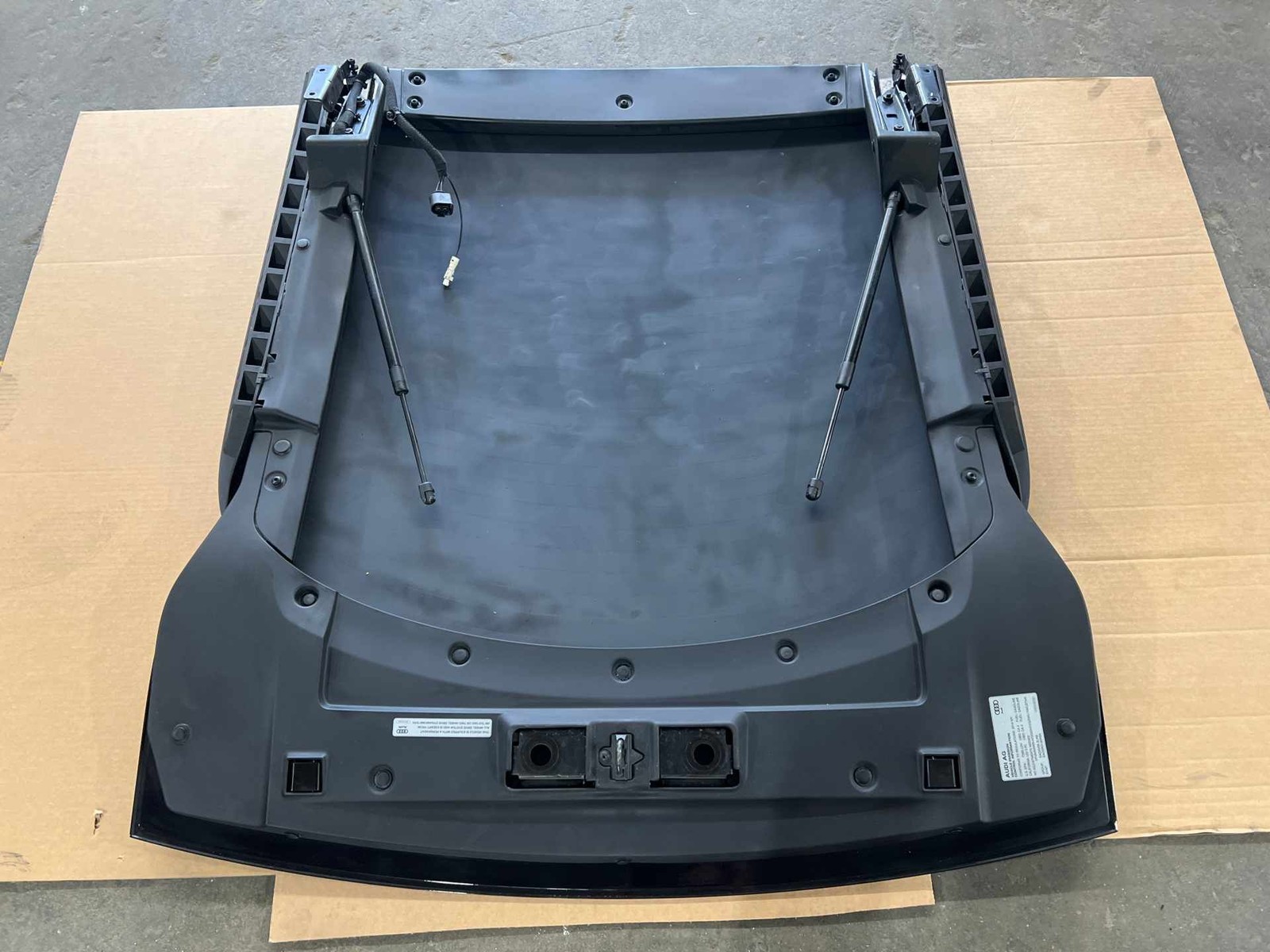 2008-2015 Audi R8 Coupe Rear Hatch Lid Liftgate Tailgate Black (Painted Glass) L