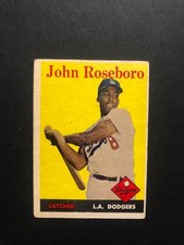 John Roseboro 1958 Topps #42 - Rookie Card - VG/EX