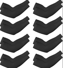 8 Pairs Black Arm Sleeves UV Protection Cooling Arm Sleeves for Men  Women, ...
