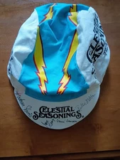 Vintage SIGNED OLYMPIANS Women's Cycling Cap Celestial Seasonings