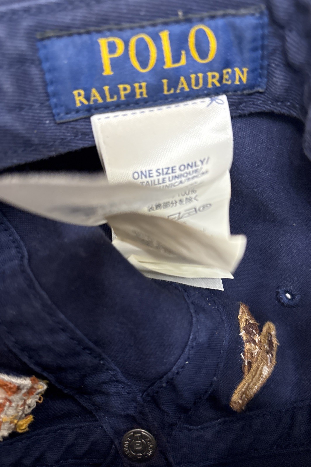 Polo Ralph Lauren Embroidered Hat Cap Navy Taxi Cocktail Bow Tie Shoes Logo Rare thumbnail 10