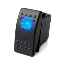 1-Pack Marine Rocker Switch with Illuminated LED, 20A 12vDC, SPDT Latching ON