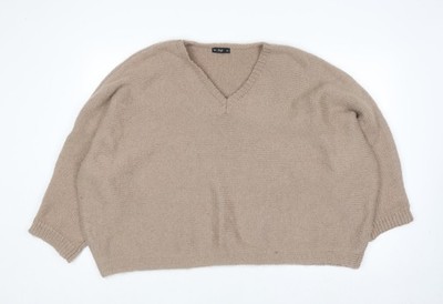 Beigefarbener Pullover Pulli Damen UK Größe L F&F