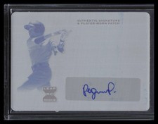 Liover Peguero 2020 Leaf Trinity Autographs Printing Plate Cyan #PA-LP1 #/1