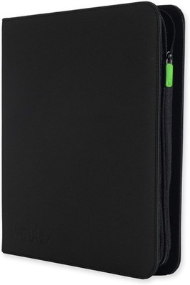 Vault X 12 Pocket Trading Card Zip Binder, 480 cards, 12-Pocket, Black 