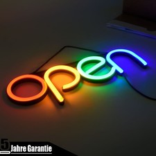 LED Schild Display Leuchtreklame Werbung Sign Neon GEÖFFNET Bar Open Reklame DE