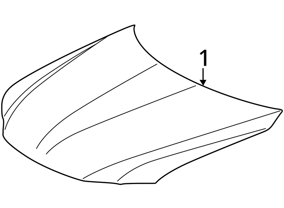 Hood Panel White Fits 11-17 LEXUS CT200H 735205 Foto 3 de 4