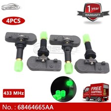 New 4x 68464665AA TPMS TIRE PRESSURE SENSOR For Jeep Gladiator 2020 2021 433MHz