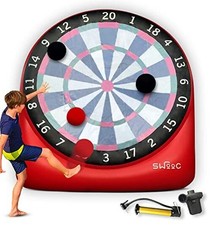 Games - Premium Inflatable Giant Kick Darts 15 Ways to Play - Giant - 6ft