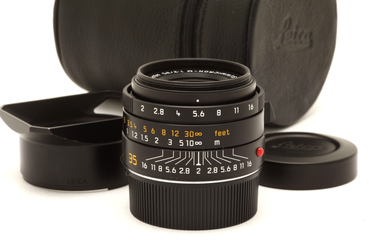 Leica Summicron-M 35mm f2 ASPH. Lens (Leica M, Black, MFR #11673