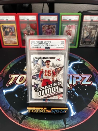 2022 Panini Rookies and Stars Patrick Mahomes Standing Ovation KC Chiefs PSA 9