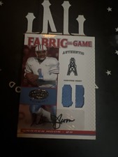 2007 Leaf Warren Moon Fabric Of The Game Auto 1/5 Jersey Number eBay 1/1