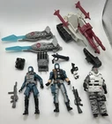 GI Joe 25th Anniversary Cobra Lot Of Rare Specialty Ice Vipers + Vehicle