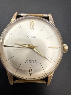 Anker Hydro-Polyp Herren Armbanduhr mechanisch 21 Steine Handaufzug läuft an