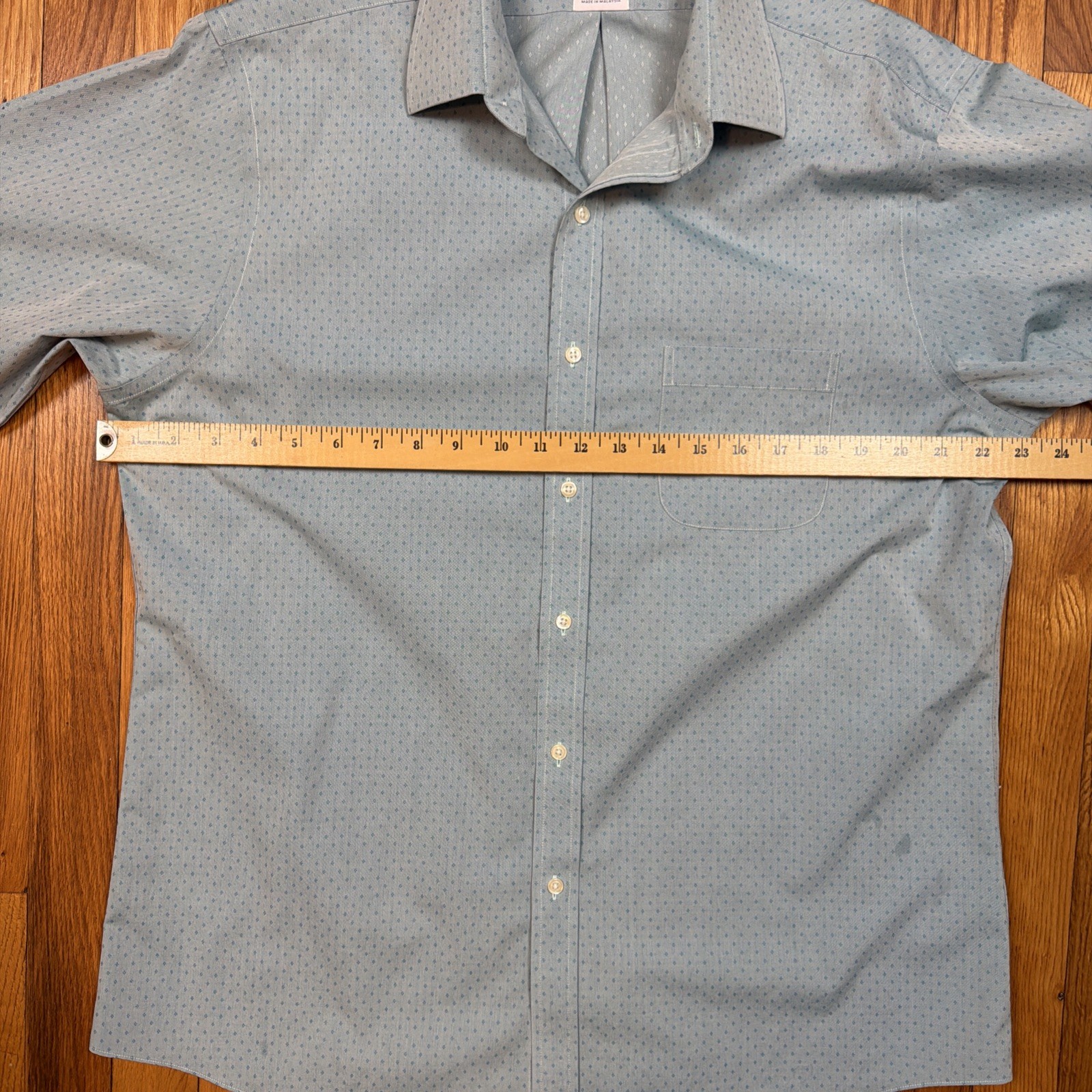 Brooks Brothers Regent Shirt Mens 16.5 4/5 Non Iron All Cotton Spread Blue thumbnail 6