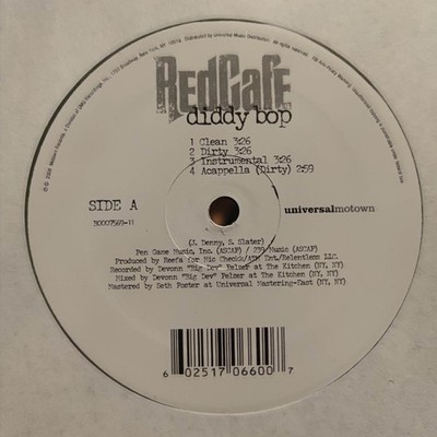 Red Cafe - Diddy Bop / Hat To The Back Vinyl 12'' 0723764