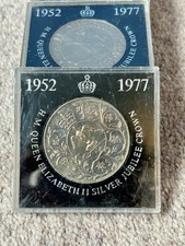 H.M. Queen Elizabeth II Silver Jubilee Crown coin 1977 in NatWest Case x10