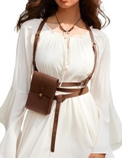 Medieval Belt Pouch for Renaissance Costume Goth Pirate Accessories Pirate Vi...