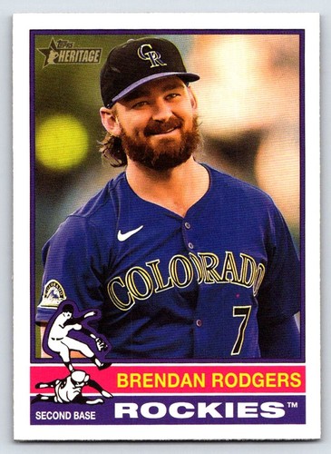 2025 Topps Heritage #293 Brendan Rodgers | Baseball Card