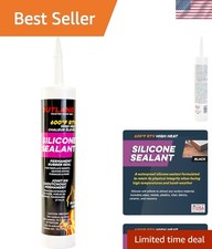 Versatile Rutland High Heat Silicone Sealant, 600 F - Non-Corrosive and Flexible