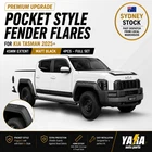 Pocket Style Fender Flares  Wheel Arch 45mm Extent for Kia Tasman 2025+ 4pcs