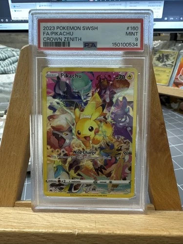 Pikachu (Secret) 160/159 Crown Zenith Holo PSA 9