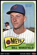 1965 Topps #167 Bill Wakefield Mets 2 - GOOD