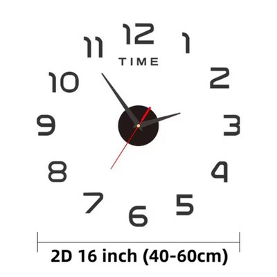 2026 Modern Design Large Wall Clock 3D DIY Quartz Clocks Fashion Watches Acrylic