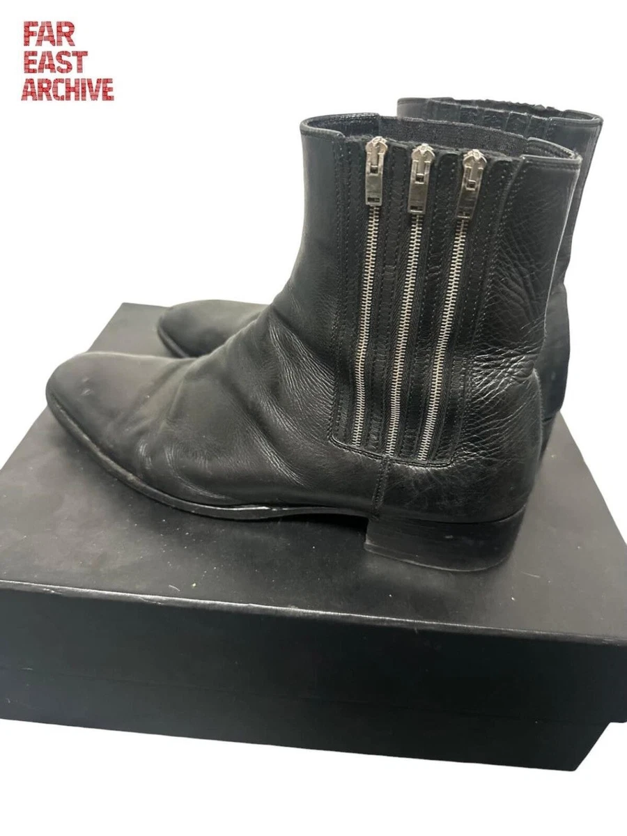 靴 Archive mens heel boots 43 Zip Men's Chelsea Black for Sale | Shop New & Used Men's Boots | eBay