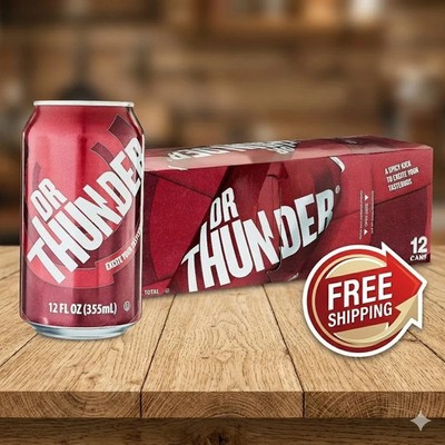 Great Value Dr Thunder Soda Pop, 12 fl oz, 12 Pack Cans- Free Shipping