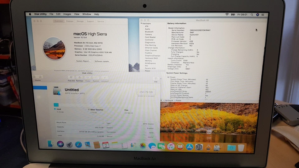 Apple MacBook Air 13" 2012 · i7 · 8GB · 250GB, photo 2 of 5