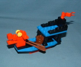 CASTLE, BLACK FALCONS BATTLE DRAGON SET NO. 6018 - LEGO - 1990 - USED CONDITION