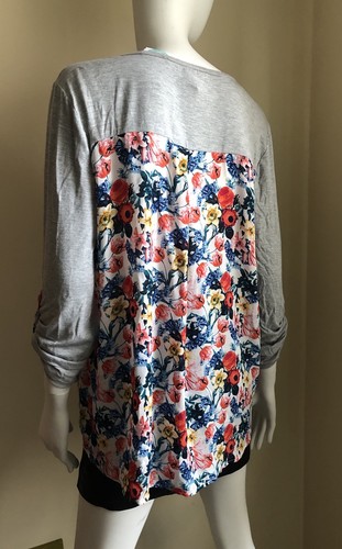 41 hawthorn (Stitch Fix) Dido Mixed Print Knit Top Long Sleeve