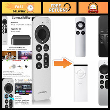 Universal Replacement Remote for Apple TV - 1-Year Warranty, Easy Setup, Compati