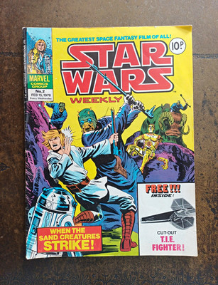 Marvel Star Wars Weekly #2 (1978) Luke Skywalker R2-D2 C-3PO Sand Creatures