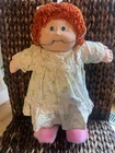 VTG Cabbage Patch Kids Doll~Braces Headgear Orthodontist~Red Yarn Hair~Green Eye