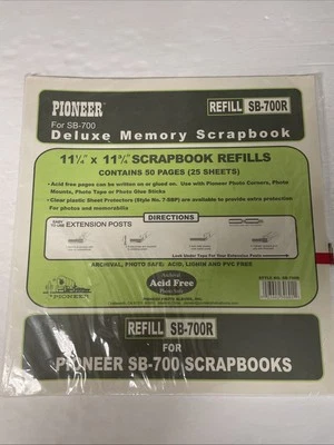 Pioneer Deluxe Memory SB-700R Scrapbook Refill 50 Pages - Image 1 of 3