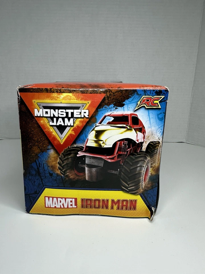Monster Jam Marvel Avengers Iron Man RC Monster Truck Remote Control Spin Master - Image 3 of 4