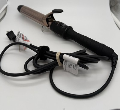 Bombay Hair Curling Iron HT225 1 in Ceramic Barrel Digital Display Black Gold
