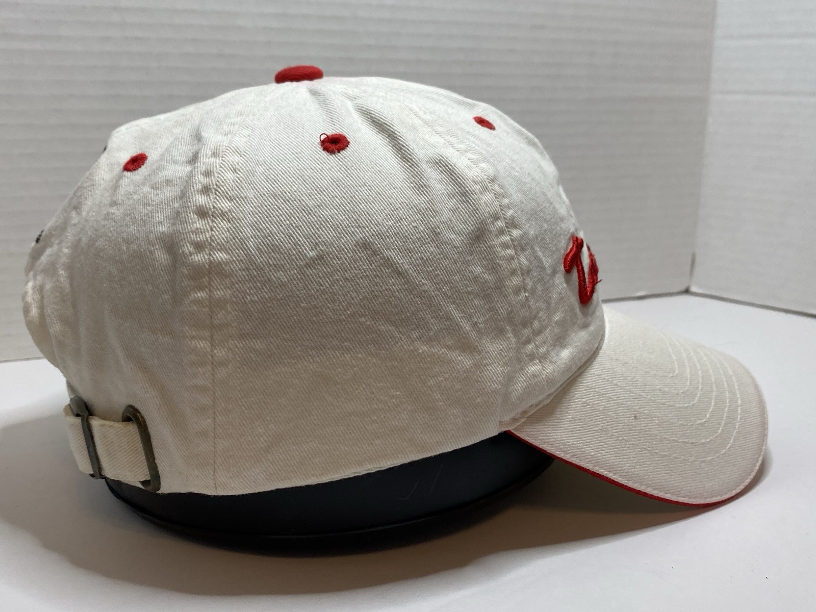 Texas Tech White Adjustable Strap-Back Hat Red Ra… - image 12