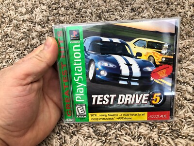 PS1 Test Drive 5 Greatest Hits (PlayStation 1, 1998) CIB With Reg Card Tested