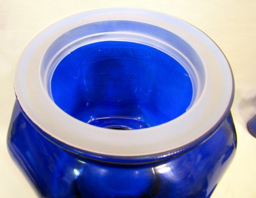 PIANTATRICI EXTRA LARGE VETRO BLU COBALTO ARACHIDI CONTENITORE OTTAGONALE AN (EZS002413) - Foto 7 di 12