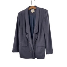 Silence  Noise Blazer Jacket Size Small Button Front Collared Polyester Blend