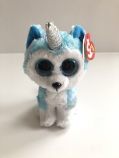 Ty Beanie Boos Helena the Unicorn Husky Dog