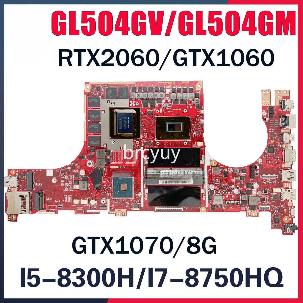 GL504G For ASUS ROG Strix SCAR II GL504 GL504GM GL504GS GL504GV Motherboard  I5