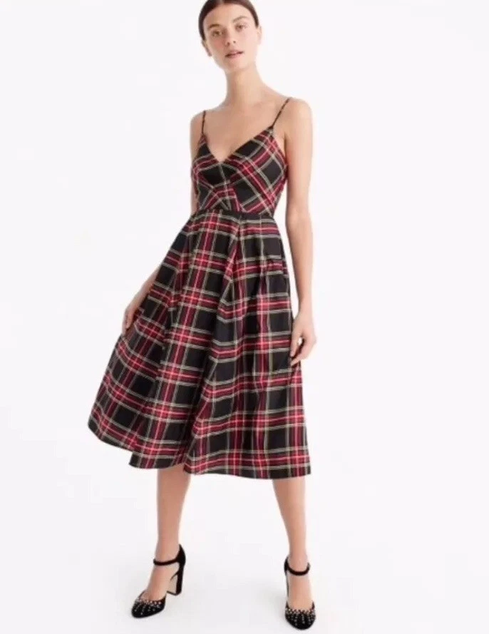 Spaghetti strap hotsell dress plaid