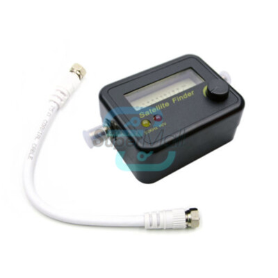 Digital Satellite Signal Dish FTA HD Monitors Signal Strength Meter Finder Cable